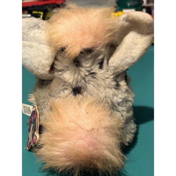 Gray Furby Model 70-800 Blue Eyes Tiger 1998 Hang Tag Tested Gift 1st Generation - Picture 6 of 10